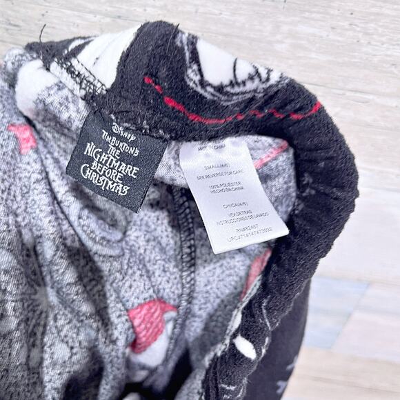 Nightmare Before Christmas Plush Fleece Jogger Pajama Pants Black Womens Small - Picture 5 of 5